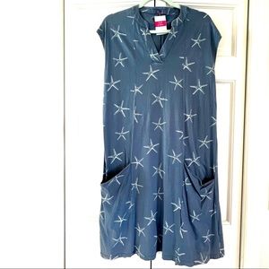 Fresh Produce Sea Star Lea Dress Deep Dive Blue